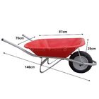 Caçamba Plástica Sem Furação Para Carrinho De Mão Vermelha 60