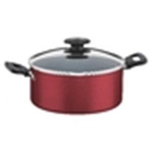 Foto de Cacarola 20cm 2 8l Loreto Vermelho Aluminio Com Revestimento