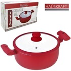 Caçarola 22cm 3,5l De Alumínio Hauskraft Carmin Para Indução