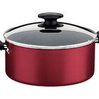 Cacarola 24cm 4,9l Loreto Vermelho Aluminio Com Revestimento
