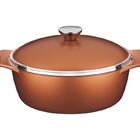 Cacarola 26cm 5 0l Lyon Dourado Aluminio Com Revestimento Ant