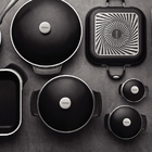 Cacarola 30cm 7 0l Lyon Grafite Aluminio Com Revestimento Ant