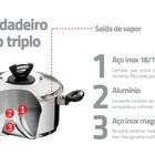 Caçarola Aço Inox 2,90 L Solar Prata Tramontina