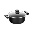 Caçarola Alça Baquelite Preta Antiaderente Carola Tv 22cm