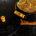 Caçarola Alça De Madeira Tampa De Ferro 5 2 Litro 26cm