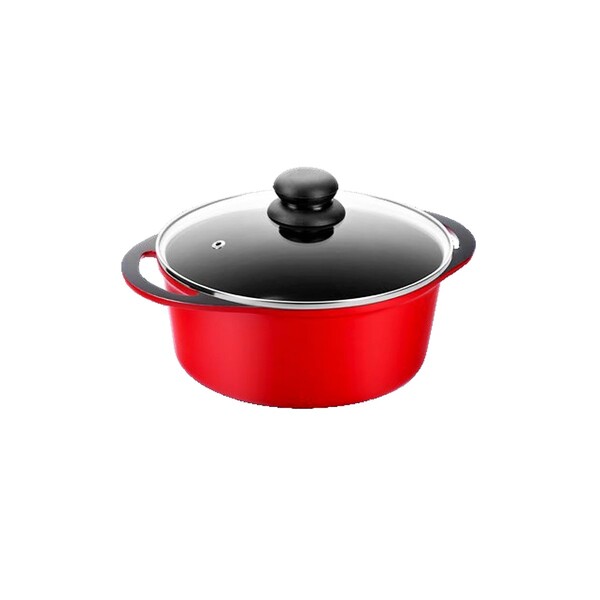 Caçarola Alça Inteiriça Vermelha Antiaderente Carola Tv 16cm