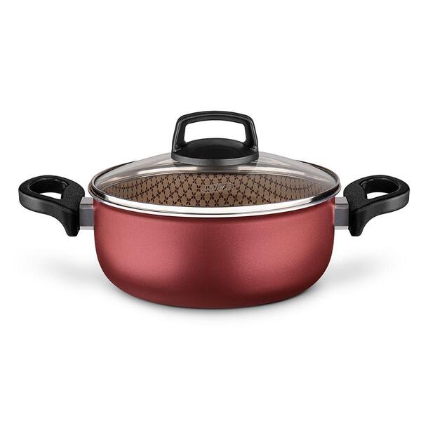 Caçarola Alumínio Antiaderente Cereja Flora N 20 Mta Cód. 8693