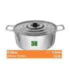 Cacarola Aluminio Batido Nr 38 Aluminio Jalice 1-01-38