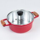 Caçarola Alumínio Fundido N32 Vermelho Cava