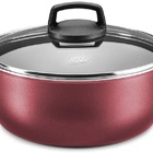 Caçarola Aluminio Tampa Vidro Antiaderente Cereja Nr. 20 Cód.