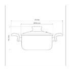 Caçarola Antiaderente 2 1 L Paris Vermelha Tramontina