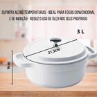 Caçarola Antiaderente Branca 3l Hercules Pa9000-20c