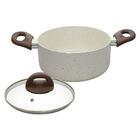 Caçarola Antiaderente Cerâmica Vanilla 20cm Brinox