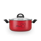 Caçarola Antiaderente Com Tampa 22 Cm Disney Vermelho Brinox