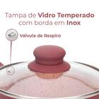 Caçarola Antiaderente De Indução Viena Vinho Revestimento Cer