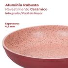 Caçarola Antiaderente De Indução Viena Vinho Revestimento Cer