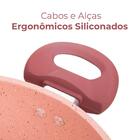 Caçarola Antiaderente De Indução Viena Vinho Revestimento Cer