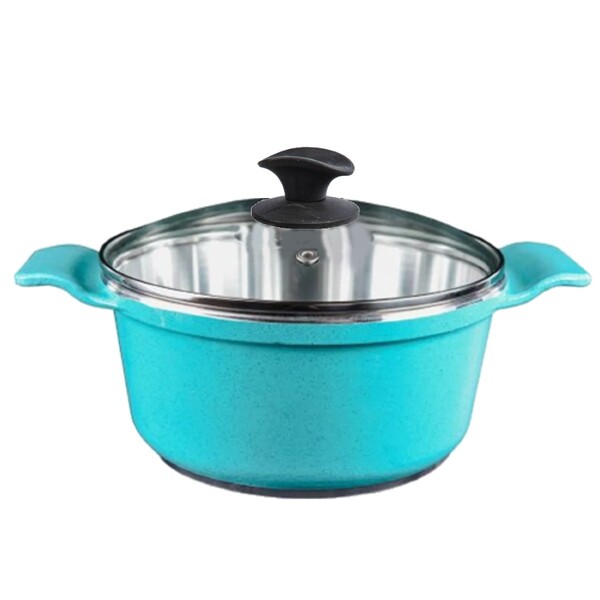 Caçarola Azul Turquesa Alumínio Usinado Javali Aa 16cm