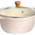 Caçarola Branca Antiaderente Marmorizada Javali Am 18cm