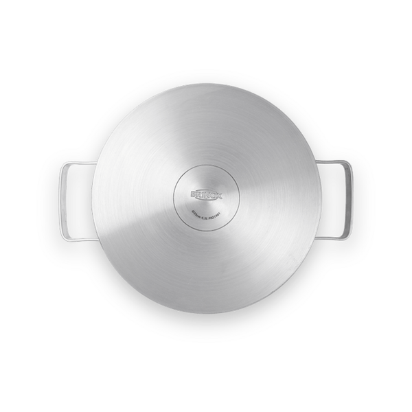Caçarola Brinox Masterchef Em Aço Inox Com Fundo Triplo E Tampa De