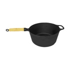 Caçarola Cabo De Madeira Tampa De Vidro 3 1 Litro 22cm