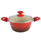 Caçarola Com Revestimento Cerâmico 20cm 4,5mm Vermelha Class