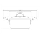 Caçarola Com Tampa 3,70 L Monaco Preta