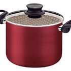 Caçarola Com Tampa De Vidro Paris Vermelha 28 Cm