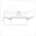 Caçarola De Aluminio Com Revestimento Interno De Antiaderente