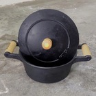 Caçarola De Ferro 2 Alças Com Tampa De Ferro - 2 5 Lt