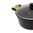 Cacarola De Ferro Fundido 2 Alcas Tampa De Vidro - 10 8 Lt