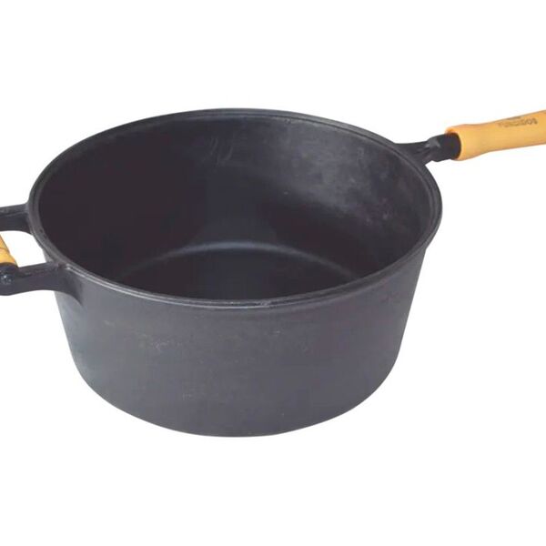 Caçarola De Ferro Fundido Com Cabo Sem Tampa - 2 9 Lt