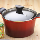 Caçarola Em Alumínio Vermelha 28cm Aeni Neoflam