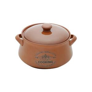 Caçarola Em Cerâmica Com Tampa Lyor Country Cooking 28cm Marrom | Leroy ...