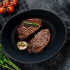 Caçarola Em Ferro Oval Estilo Alça E Tampa Preta 21x17cm 2l