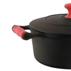 Caçarola Ferro Alça Silicone Vermelho Libaneza 1 7 Lts 18cm