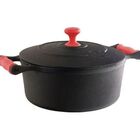 Caçarola Ferro Alça Silicone Vermelho Libaneza 4 1 Lts 24cm