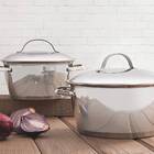 Cacarola Funda Allegra Em Aco Inox Com Fundo Triplo 16 Cm 1,5