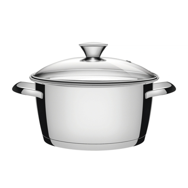 Cacarola Funda Allegra Em Aco Inox Com Fundo Triplo E Tampa D