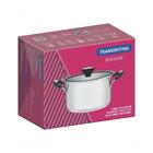 Caçarola Funda Solar Inox Com Fundo Triplo 24cm 6,1l - Tramon