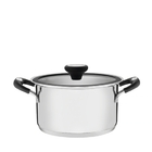 Cacarola Funda Solar Silicone Em Aco Inox Com Fundo Triplo 16