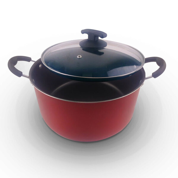 Caçarola Grande Família Vermelha 26 Cm De Diâmetro, Alumínio