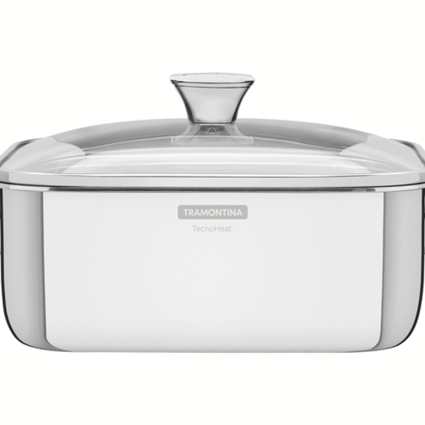 Caçarola Grano Quadrada Em Aço Inox 4l Tramontina