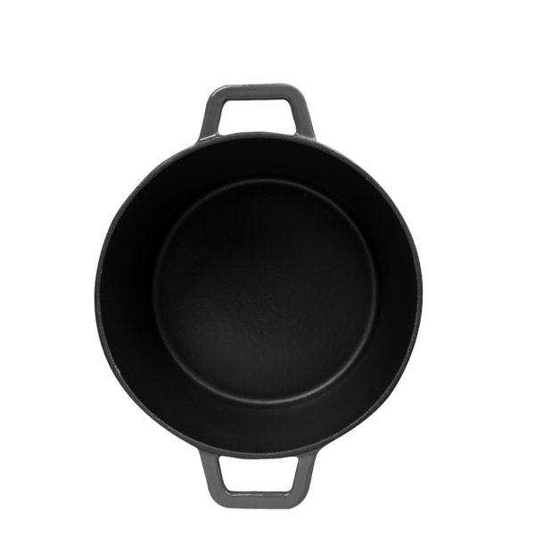 Caçarola Haus Concept 20 Cm 2 5 Litros Cinza - Ferro Fundido