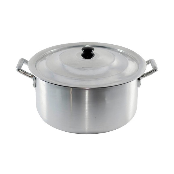 Caçarola Hotel Panela Industrial Em Alumínio Tampa 28cm 8 5l