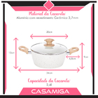 Caçarola Indução Cerâmica 3,7mm 20cm Class Antiaderente