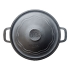 Caçarola Inspiração Alça Ferro Tampa Ferro Forno Fogão 25cm