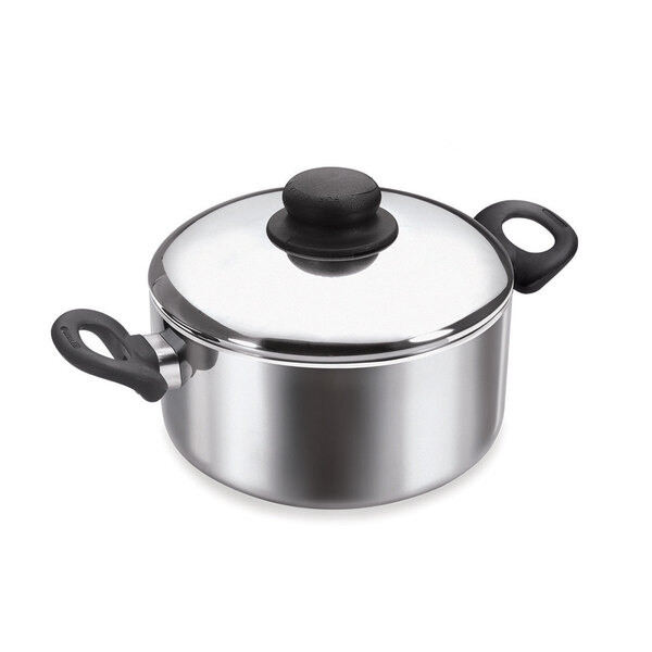 Caçarola Maxxima Em Aluminio Polida Nr 18 C/ Tampa Aluminio