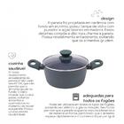 Caçarola Panela Alumínio Antiaderente Indução 24 Cm - Mimo