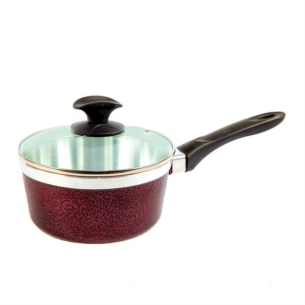 Caçarola Panela Alumínio Usinado Com Tampa Cereja Cb 24cm